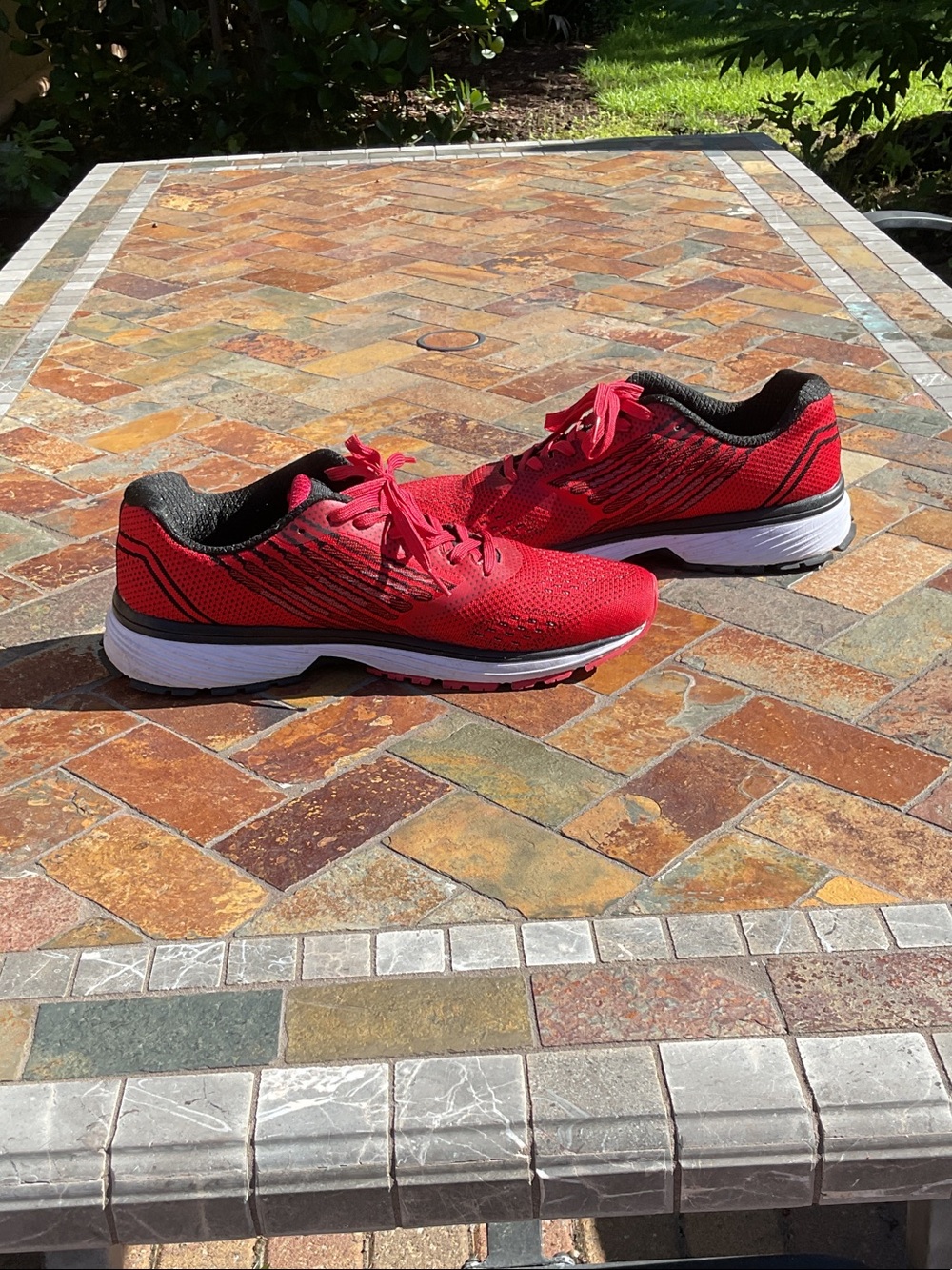 WHITIN men’s size 13 Red and Black Running Shoes